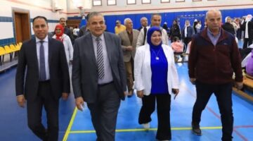 رئيس جامعة كفر الشيخ يفتتح فعاليات الملتقى الرياضي لطلاب المدارس | صور