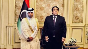 رئيس المجلس الرئاسي الليبي يجتمع مع سفير دولة قطر