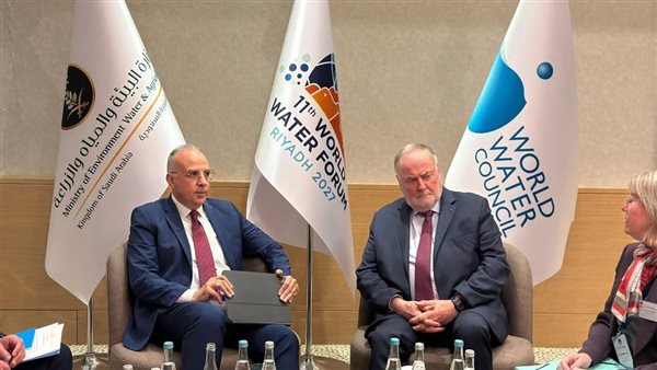 وزير الري يلتقي رئيس المجلس العالمى للمياه بالرياض وزير الري يلتقي رئيس المجلس العالمى للمياه بالرياض