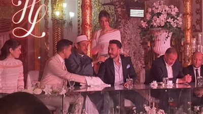 بحضور محمود الخطيب.. عقد قران ليلى زاهر وهشام جمال| صور بحضور محمود الخطيب.. عقد قران ليلى زاهر وهشام جمال| صور