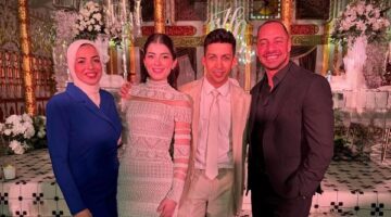 عمرو وهبة يهنئ ليلى زاهر وهشام جمال بعقد قرانهم
