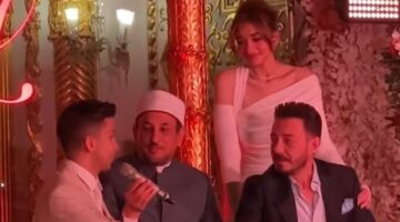 أول تعليق من أحمد زاهر على عقد قران ابنته وهشام جمال