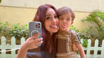 بعد حكم محكمة الأسرة.. رنا سماحة تعود إلى منزلها بصورة مع ابنها