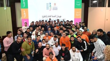 أشرف صبحي يطلق فعاليات مهرجان الخدمة العامة والتطوع بمركز التنمية الشبابية بالجزيرة