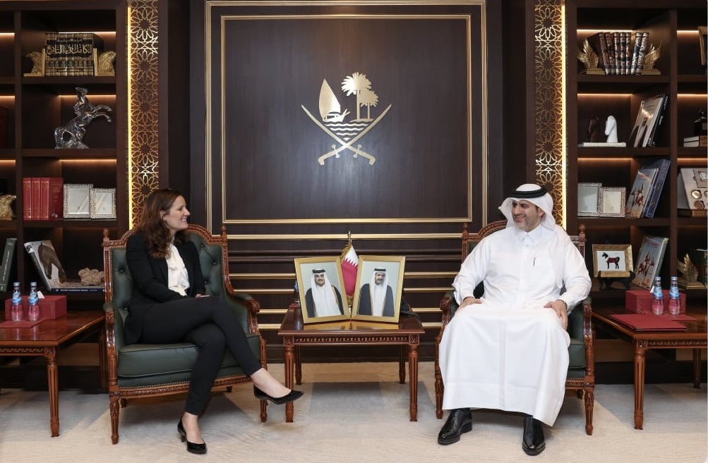 محافظ مصرف قطر المركزي يجتمع مع مساعدة وزير الخزانة الأمريكي بالإنابة لشؤون مكافحة تمويل الإرهاب محافظ مصرف قطر المركزي يجتمع مع مساعدة وزير الخزانة الأمريكي بالإنابة لشؤون مكافحة تمويل الإرهاب