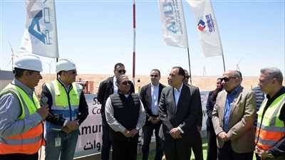 باستثمارات 700 مليون دولار .. رئيس الوزراء يتفقد محطة «أمونت» لطاقة الرياح برأس غارب