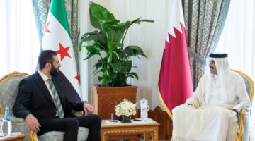 سمو الأمير والرئيس السوري يعقدان جلسة مباحثات رسمية