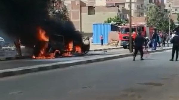 إخماد حريق بسيارة ميكروباص بطنطا .. والسبب صادم إخماد حريق بسيارة ميكروباص بطنطا .. والسبب صادم