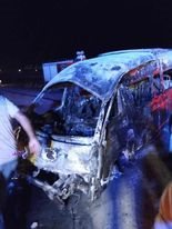 إصابة 9 أشخاص في حادث انقلاب ميكروباص أعلى المحور باتجاه ميدان لبنان إصابة 9 أشخاص في حادث انقلاب ميكروباص أعلى المحور باتجاه ميدان لبنان