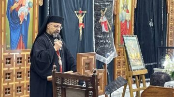 غبطة البطريرك الأنبا إبراهيم إسحق يترأس صلاة ليلة الأربعاء من البصخة المقدسة