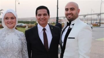 بحضور الوزراء والسياسيين والنواب  اللواء طارق نصير يحتفل بعقد قران نجله محمد