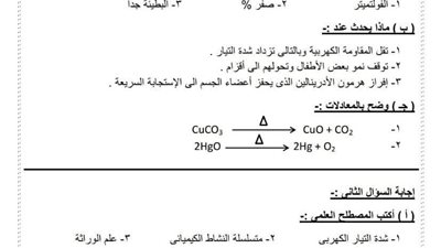 بالإجابات.. ننشر نموذج بوكليت مادة «العلوم _ Science» للشهادة الإعدادية 2025 بالإجابات.. ننشر نموذج بوكليت مادة «العلوم _ Science» للشهادة الإعدادية 2025