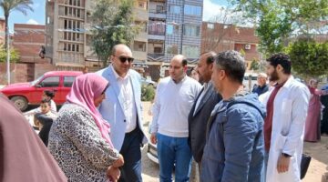وكيل صحة الدقهلية يتفقد أعمال قافلتى أجا