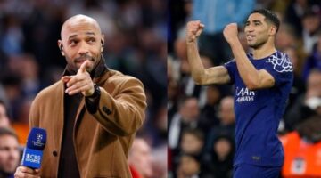 تييري هنري يفاجئ حكيمي بكلمات عربية بعد تأهل باريس