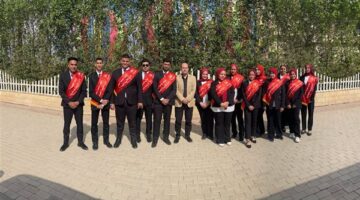 طلاب جامعة حلوان يشاركون في بحث للقوات المسلحة عن دور مصر في الطاقة