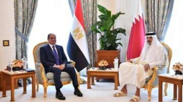 مجلس الوزراء القطري يشيد بنتائج مباحثات أمير قطر مع الرئيس السيسي