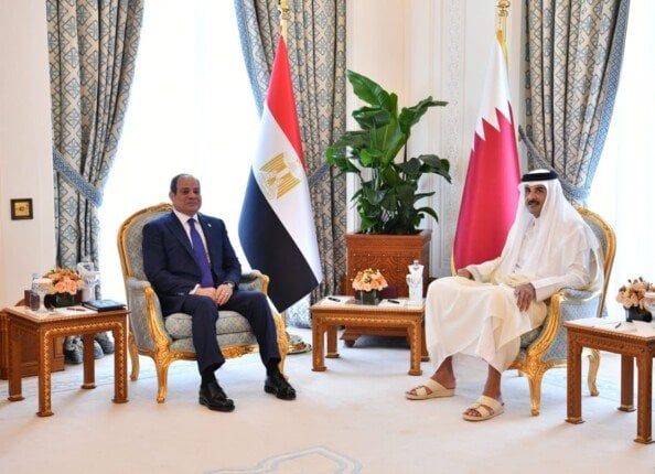 مجلس الوزراء القطري يشيد بنتائج مباحثات أمير قطر مع الرئيس السيسي مجلس الوزراء القطري يشيد بنتائج مباحثات أمير قطر مع الرئيس السيسي