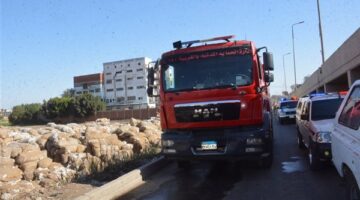استمرار جهود السيطرة على حريق محلج قطن بطنطا