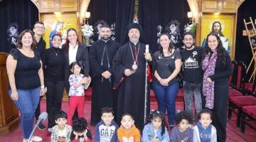 الأنبا إبراهيم إسحق يترأس صلاة خميس العهد من البصخة المقدسة بشبرا