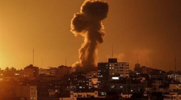 طائرات الاحتلال تشن غارة جوية على المناطق الشمالية لمدينة رفح الفلسطينية