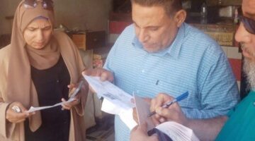 حملات مكثفة لتوفيق أوضاع المحلات التجارية في شبين القناطر