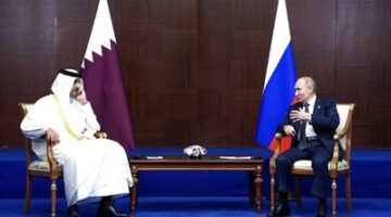 «أمير قطر في ضيافة قصر الكرملين».. أبرز الملفات الحاضرة بين الرئيس الروسي وأمير قطر
