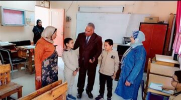 "قبيصي" جولة ميدانية لمتابعة انضباط العملية التعليمية بمدارس غرب وشرق الفيوم