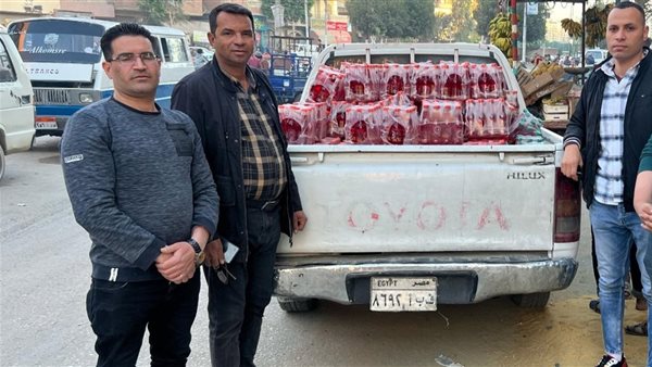 ضبط 2400 زجاجة مشروبات غازية مغشوشة بالفيوم ضبط 2400 زجاجة مشروبات غازية مغشوشة بالفيوم