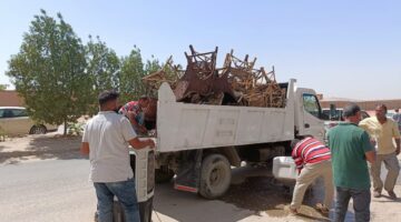 حملات مكبرة لرفع الإشغالات بمدينة مرسى مطروح