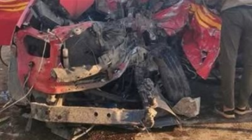 إصابة 6 أشخاص في حادث سيارة ملاكي أعلى كوبري 15 مايو