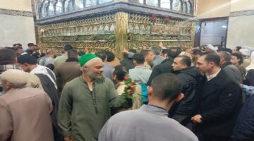 الآلاف يحتفلون بالليلة الختامية لمولد السيد البدوي الرجبي بطنطا