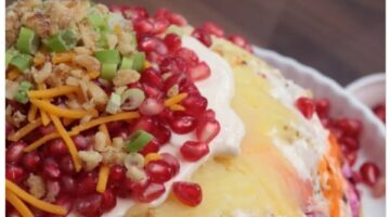 طريقة عمل قالب بطاطس بالرمان