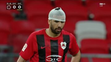 إصابة تريزيجيه في مباراة الريان ونادي قطر |صور