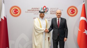 رئيس مجلس الشورى يجتمع مع رئيس مجلس الأمة التركي