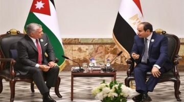 السيسي وملك الأردن يبحثان جهود وقف إطلاق النار بغزة ويرفضان تهجير الفلسطينيين
