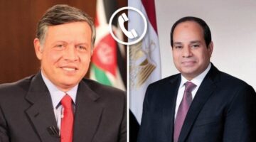 عاجل| الرئيس السيسي يؤكد للعاهل الأردني تضامن مصر مع المملكة في مواجهة جميع أشكال الإرهاب