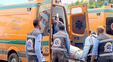بسبب السرعة الزائدة.. إصابة 20 شخصا إثر تصادم سيارتي نقل في المنيا