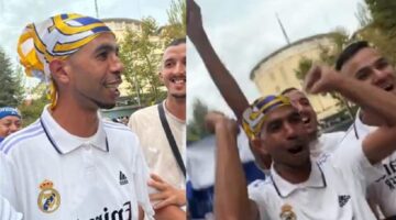 فيديو – والد لامين يامال بقميص ريال يتسبب بأزمة
