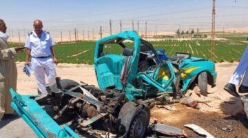 العربيات اتقسمت نصفين.. ارتفاع ضحايا تصادم "الموت" بالمنيا لـ 8 وفيات و25 مصابًا