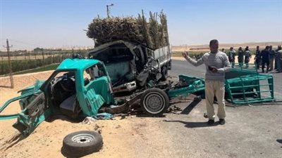 عاجل.. مصرع 8 أشخاص وإصابة 25 آخرين في حادث بالمنيا