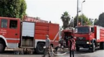 إخماد حريق في مصنع للمستلزمات الطبية بمدينة الفيوم الجديدة