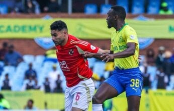 التعادل السلبي يحسم الشوط الأول بين الأهلي وصن داونز بدوري الأبطال