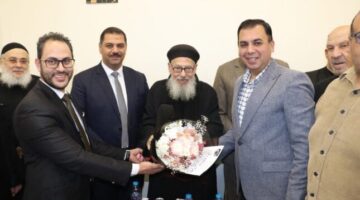 في أجواء من البهجة.. القمص أرسانيوس يُنشد «قوتنا في وحدتنا» خلال احتفالات كنيسة مارجرجس في كفر الزيات بعيد القيامة