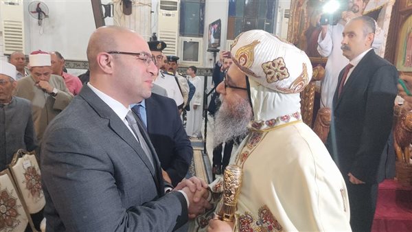 محافظ بني سويف يشهد مراسم قداس عيد القيامة بمطرانية ببا محافظ بني سويف يشهد مراسم قداس عيد القيامة بمطرانية ببا