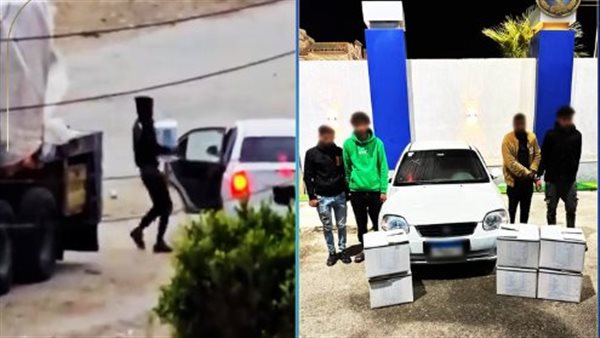 ضبط المتهمين بسرقة كراتين مواد غذائية من سيارة نقل بالعريش| فيديو ضبط المتهمين بسرقة كراتين مواد غذائية من سيارة نقل بالعريش| فيديو
