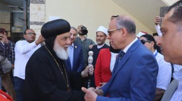 محافظ المنيا يهنئ الأخوة الأقباط بعيد القيامة المجيد