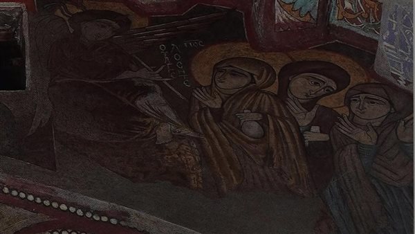 جمال الفن القبطي يتجلى في جدارية القيامة بدير الأنبا أنطونيوس جمال الفن القبطي يتجلى في جدارية القيامة بدير الأنبا أنطونيوس