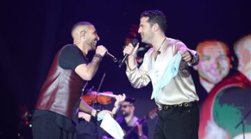 أحمد سعد يتألق في دويتو ارقص يا حبيبي مع اليوناني Konstantinos بحفل عيد الربيع بدبي