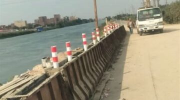 استجابة لطلب مُرتادي الطريق الدائري الأوسطي.. إنشاء حاجز نيوجرسي بالشرقية
