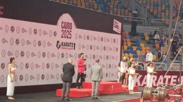 زياد علي يحقق الميدالية الفضية ببطولة الدورى العالمى للكاراتيه بالقاهرة